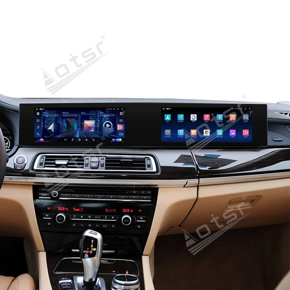 Фото Автомобильная мультимедийная система Supreme Audio Visual для BMW 7 серии CIC F01 F02 F04 2009-2012, 12.3 дюйма, Android 13, двойной экран, Carplay, GPS-навигация №1