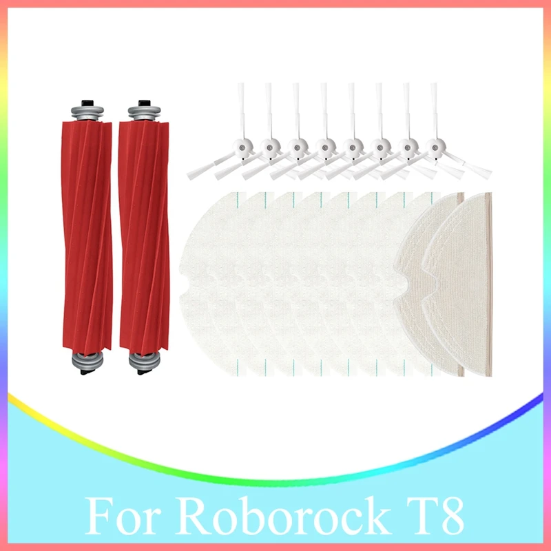 

Replacement Parts Main Side Brush Mopping Cloth For Roborock T8 Robot Vacuum Cleaner Spare Accessories