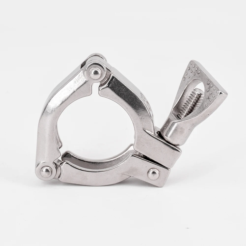 

1.5" 2" 2.5" 3" 3.5" 4" 4.5" Tri Clamp 304 Stainless Three Section Sanitary Tri-Clamp Fitting For Homebrew Beer