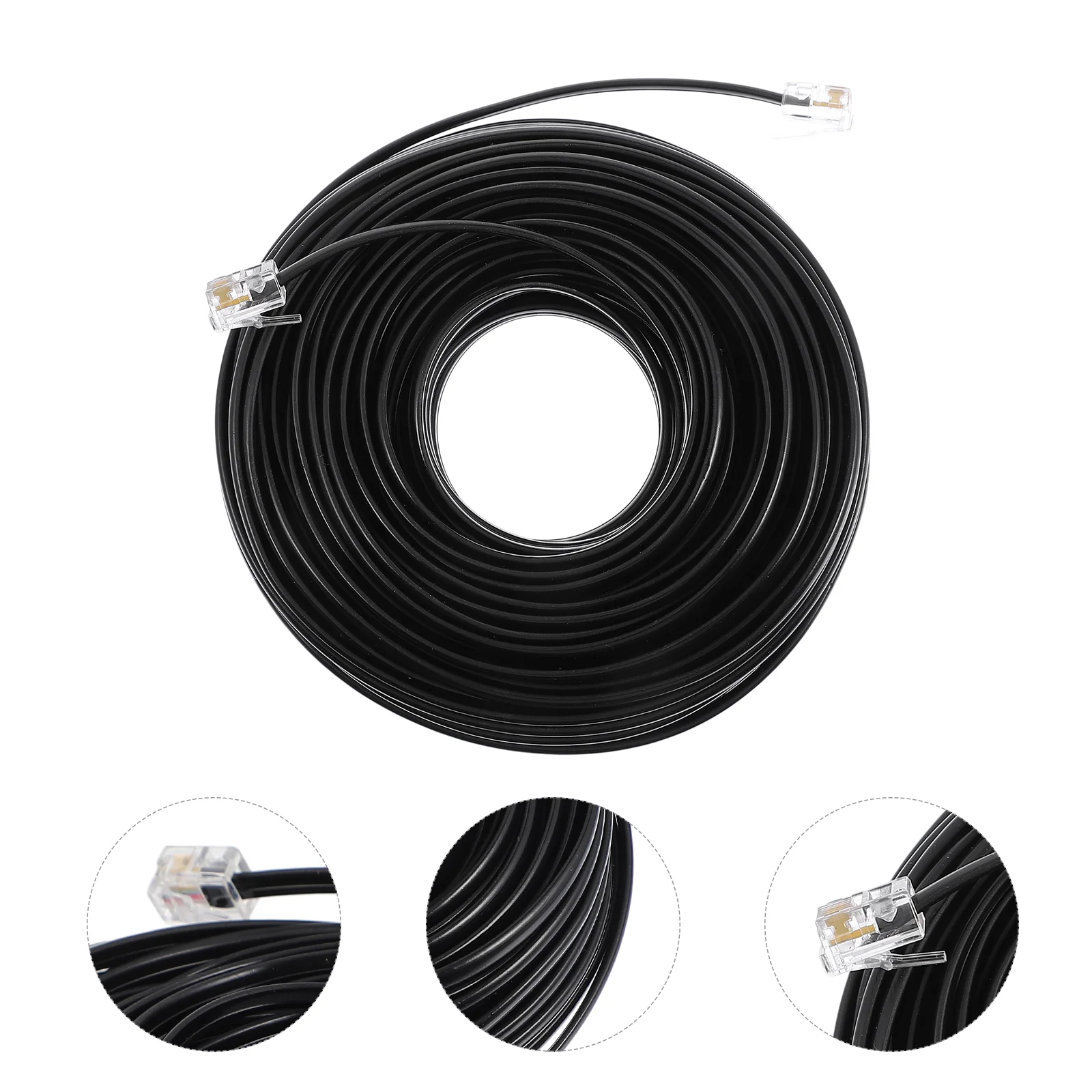 

Phone Extension Cord Telephone Cable RJ11 Plug Cable Cord for Home Office