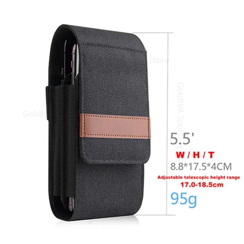 universal oxford cloth leather phone pouch for infinix hot 12i 11 2022 11s 10i 10t 10s nfc 10 play belt clip flip case waist bag free global shipping