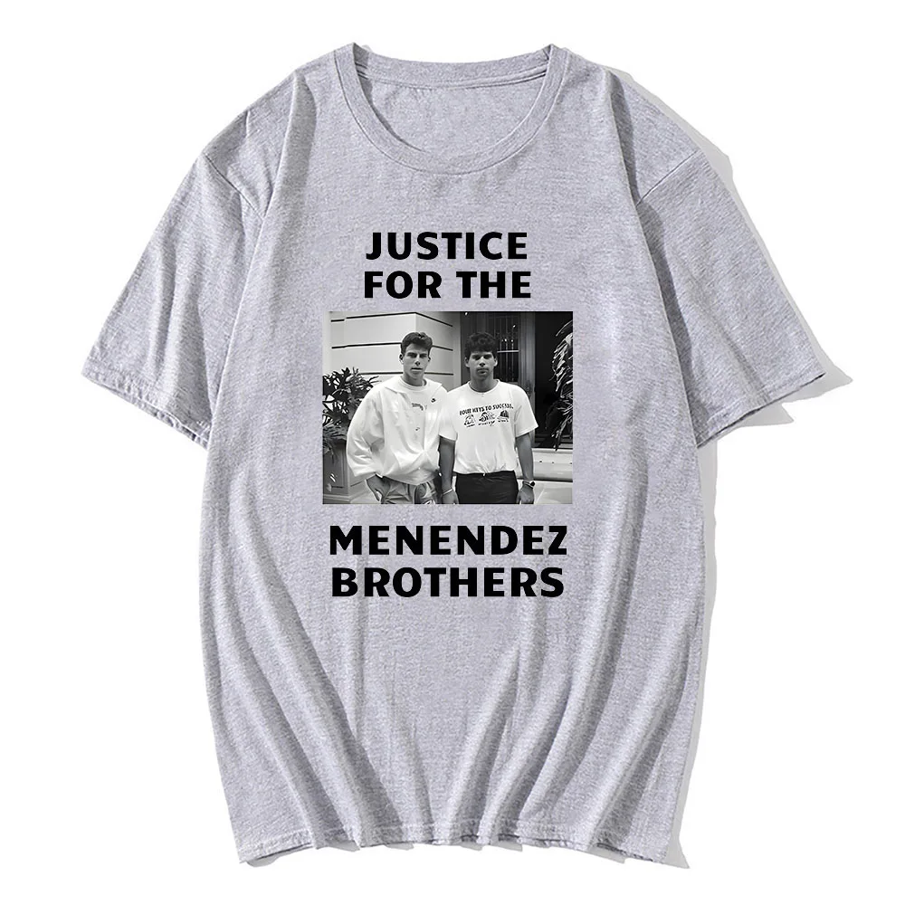 Nicholas Chavez T-shirt Menendez Brother Graphic Printing Retro Cotton O-neck Tee-shirt Unisex High Quality Tshirt Fashion Tees