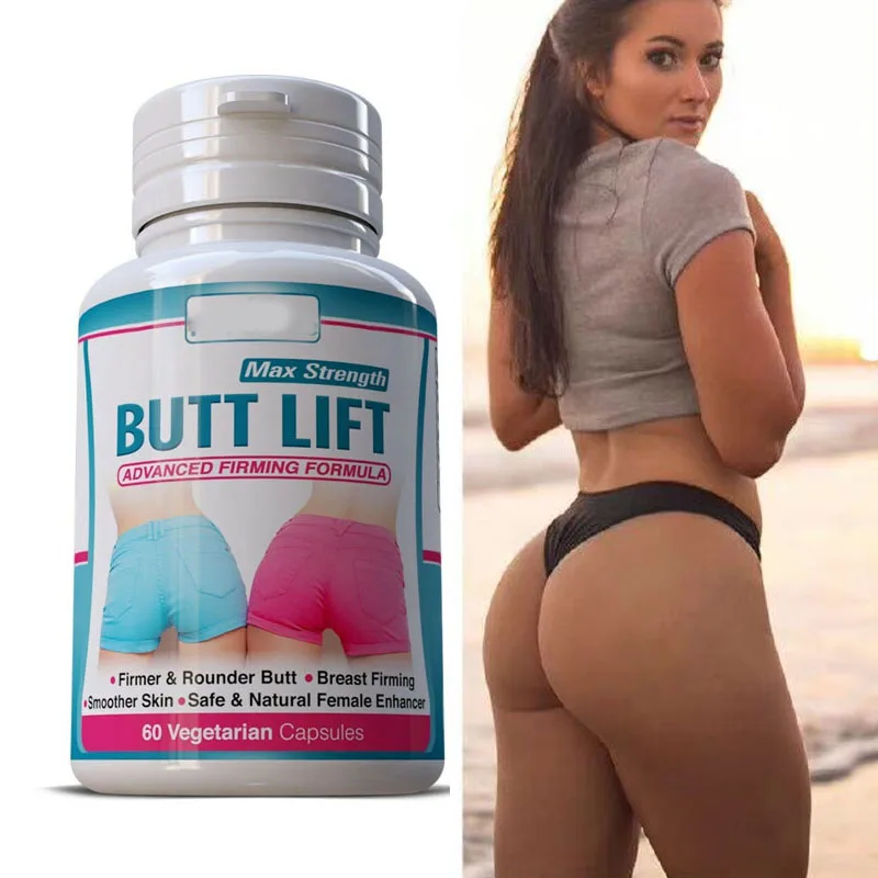 

MaxStrength BUTT LIFT Weight Gain Firmer & Rounder Bigger Butt Breast Firming smoother Skin Natural Female Enhancer 60Cap/bottle