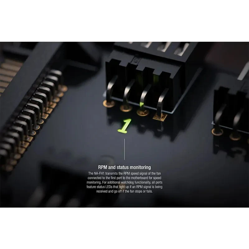 Noctua Na-fh1 8-канальный Шим-концентратор Вентилятора Поддерживает 8 Вентиляторов 12 В/5