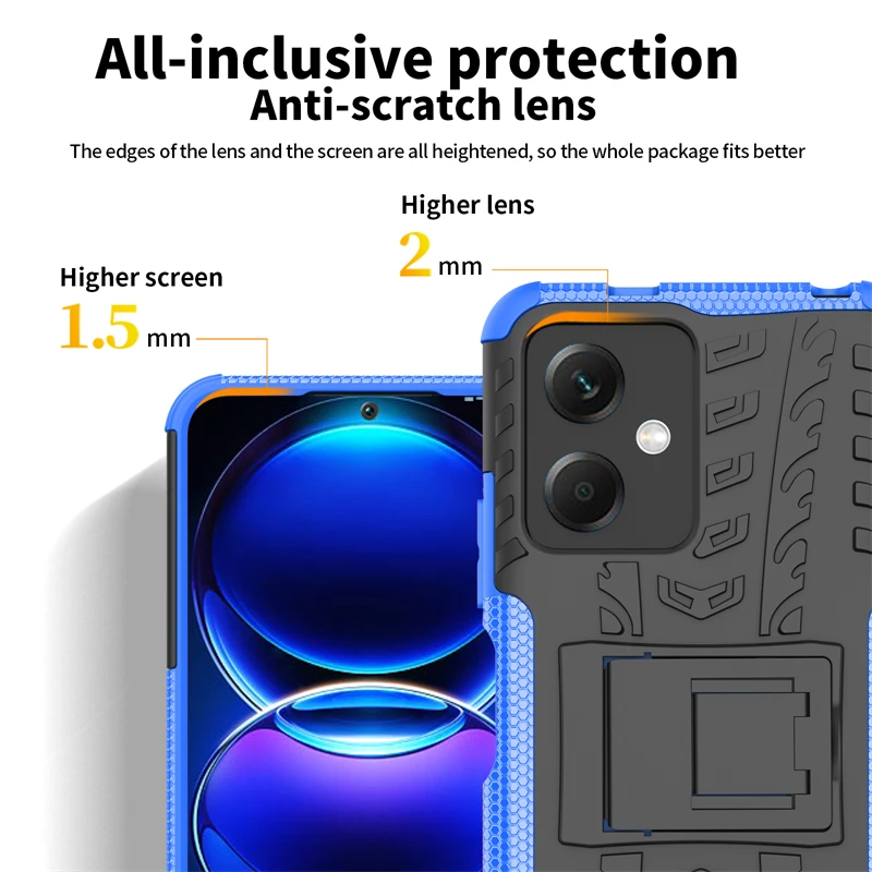 For Xiaomi POCO X5 Case Silicone Robot for POCO X5 Case Rubber Phone Holder Protective TPU POCO X5 M5 M5S Cover