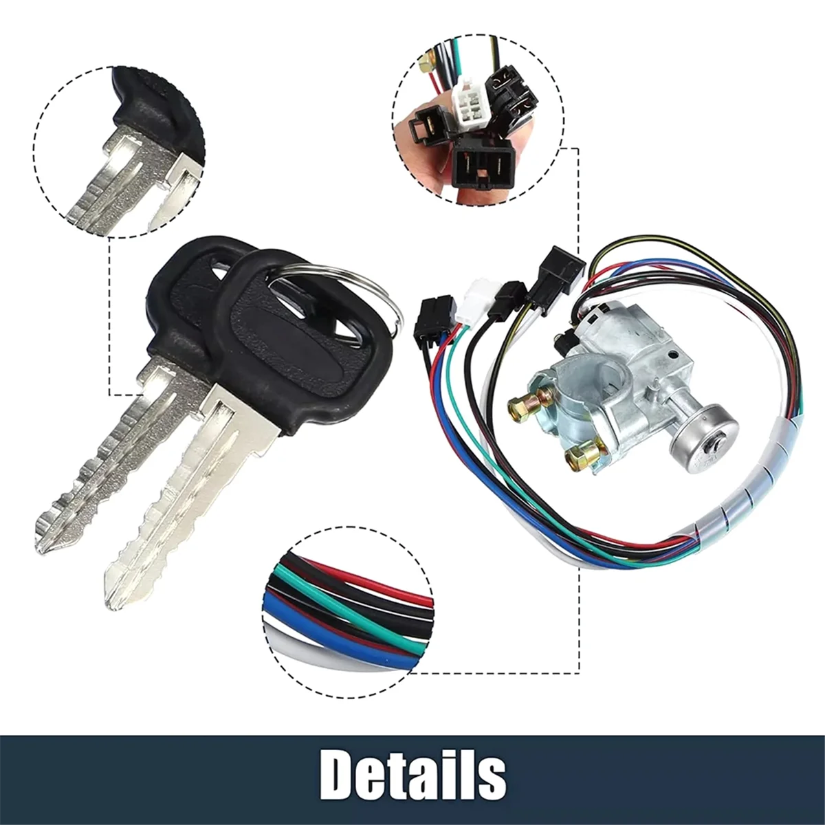 Новый цилиндр замка зажигания с ключом для пикапа Mazda B2000 B2200 B2600 UB80-76-290 UB8076290