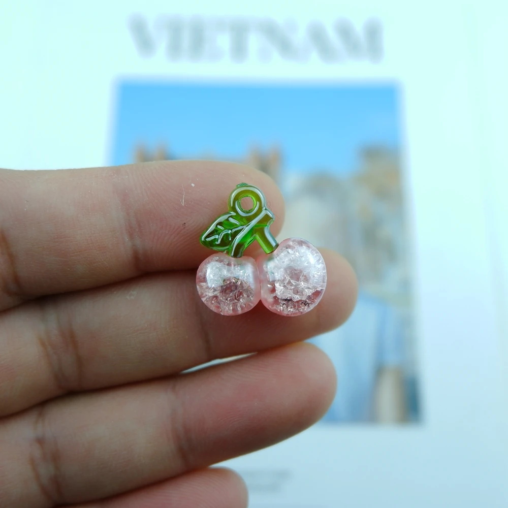 Подвески в виде вишни для изготовления ювелирных изделий аксессуары