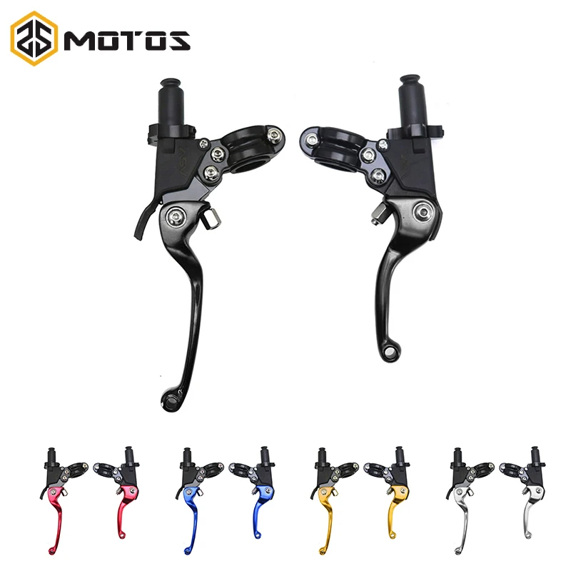 

ZS MOTOS ASV Modified Handle Assy 7/8" 22mm Brake Clutch Levers Handlebar Levers For Motocross Dirt Pit Bike ATV Motorcycle