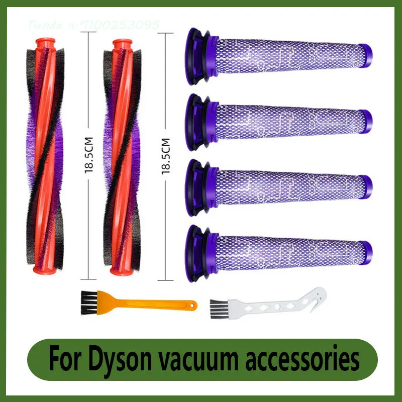 

For Dyson V6 Animal DC59 SV03 SV073 Cordless Vacuum Cleaner Bristle Roller Brush Bar Pre-Filter Replacement Spare Parts Kits