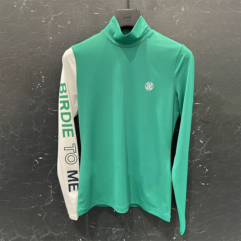 The new South Korean Golf women spring and summer outdoor round neck thin matching color long sleeve sports casual fashion jacke