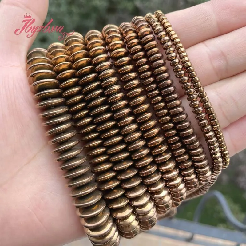 Бусины Из Натурального Гематита круглые бусины из коричневого гематита для