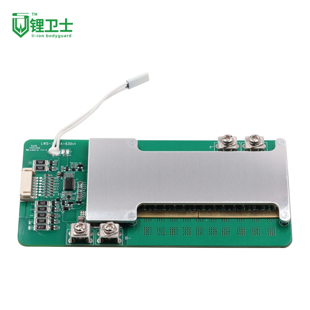 Сбалансированная плата LWS 7S 60A 24V Li-Ion LiFePO4 BMS с переключателем температуры 75C/90C для