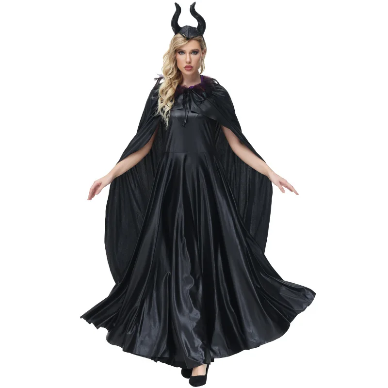 

Movie Evil Witch Queen Costume Adult Women Halloween Carnival Funny Party Vampire Cosplay