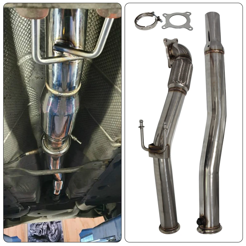 

Stainless Steel Turbo Decat Downpipes Fits for VW Golf GTI MK5 MK6 2.0T Jetta 2.0T 06-10 Audi A3 2.0T 06-11 Seat Leon 2.0T 05-09