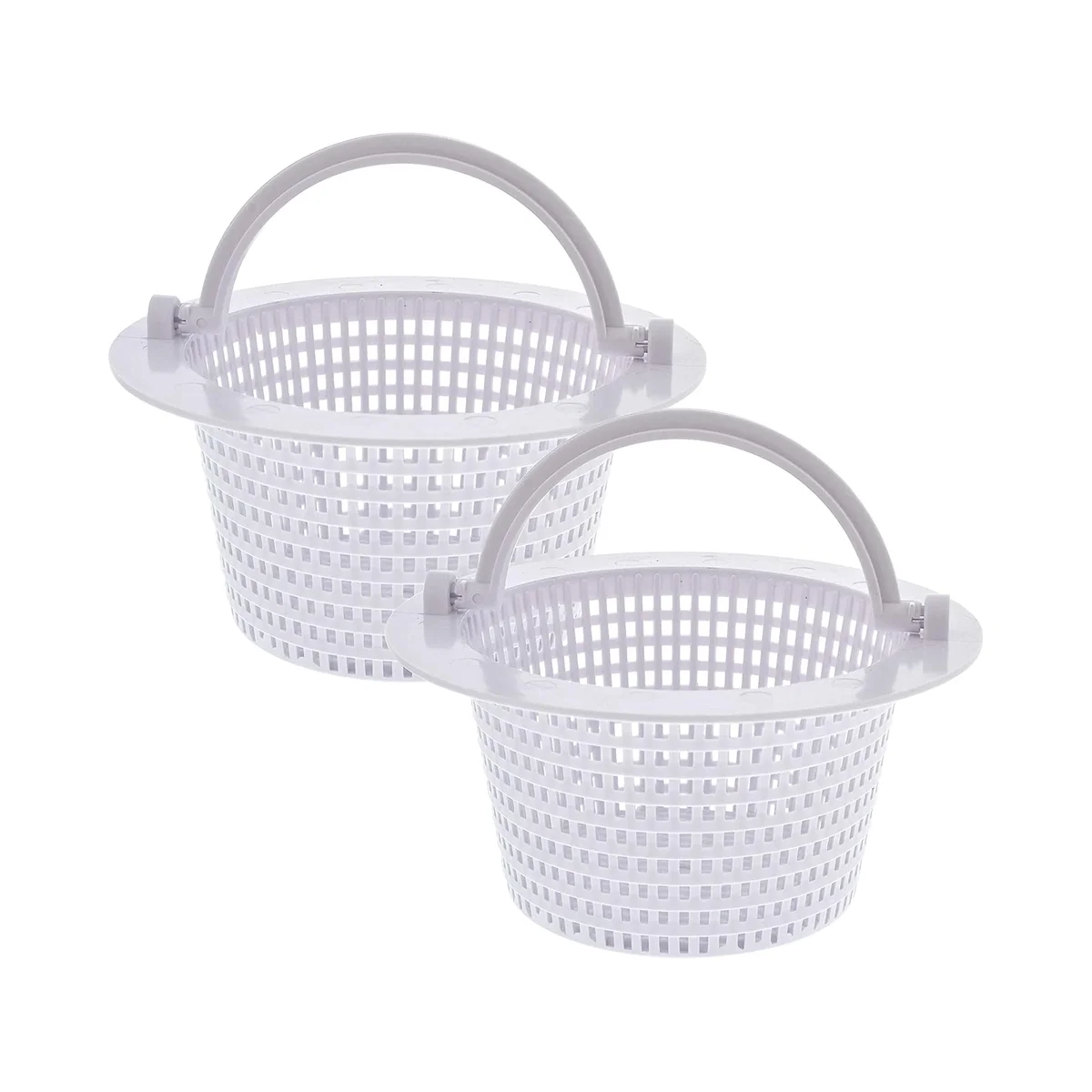 

Swimming Pool Skimmer Replacement Basket with Handle, 2 Pack - Above Ground Pool Thru-Wall Skimmer Baskets