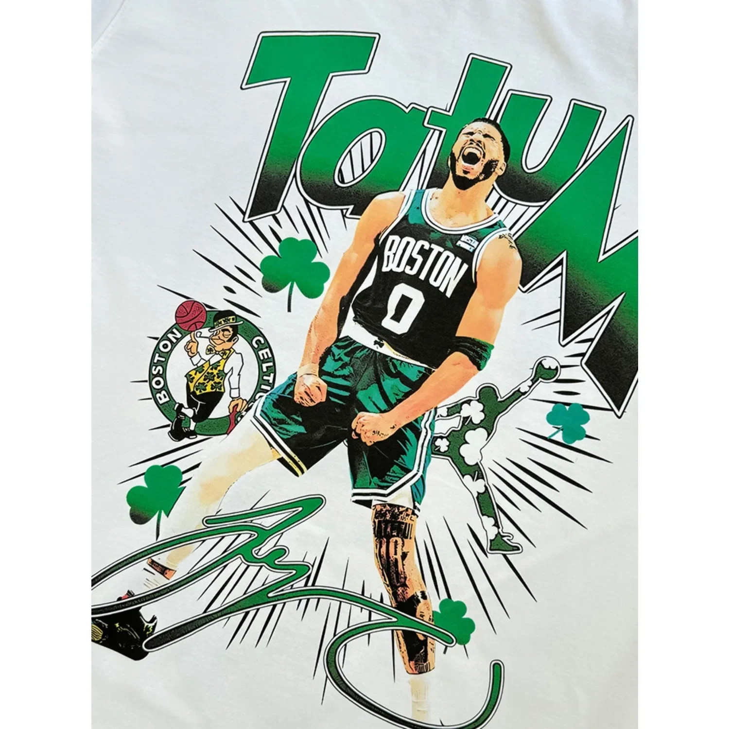 Винтажная американская Татум двухсторонняя Футболка с принтом коротким рукавом