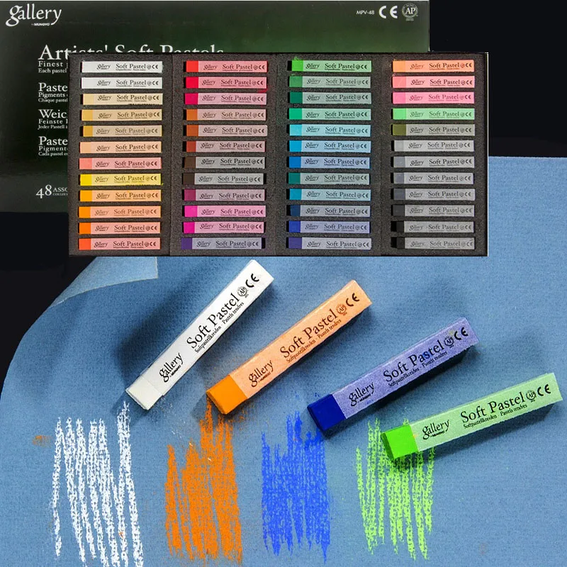 Korean Ally Chalk 24/36/72 Color Suit Children's Sketch Pastel Graffiti Stick Artists Create Painting Stationery Supplies