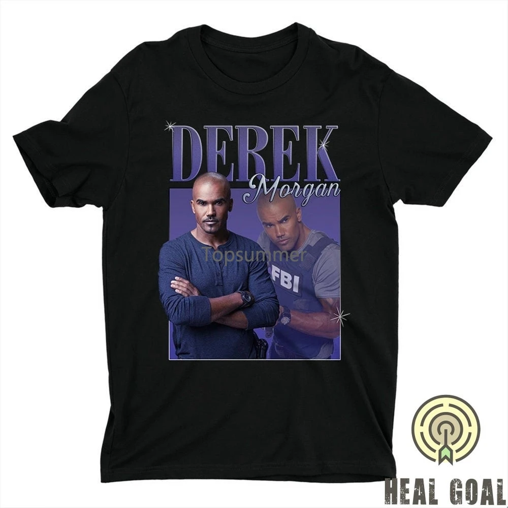 

Футболка с рисунком Дерека Моргана, винтажный свитер с рисунком Дерека Моргана