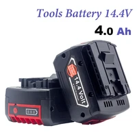 rechargeable battery for bosch power tool 14 4v 4 0ah for gbh gdr gsr 1080 dds180 bat614g replacement li ion battery charger set