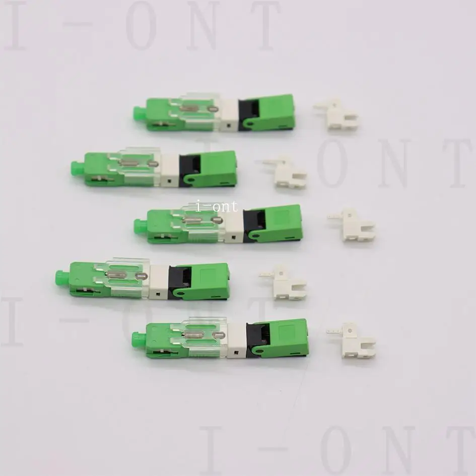 Free Shipping FTTH Fast Conector SC APC Single-Mode Fiber Optic Quick Connector FTTH SM Optic For Telecom
