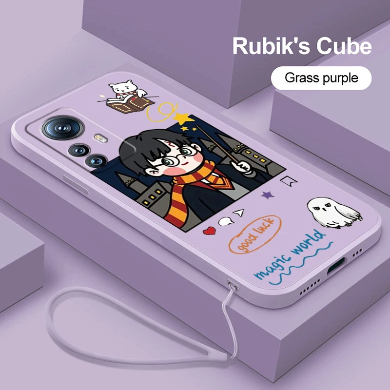 

Liquid Rope Phone Case For Xiaomi Mi 13 12S 12 12X 12T 11i 11T 11 10 10S 10T Pro Lite Ultra 5G Cartoon Potters Ring Harries