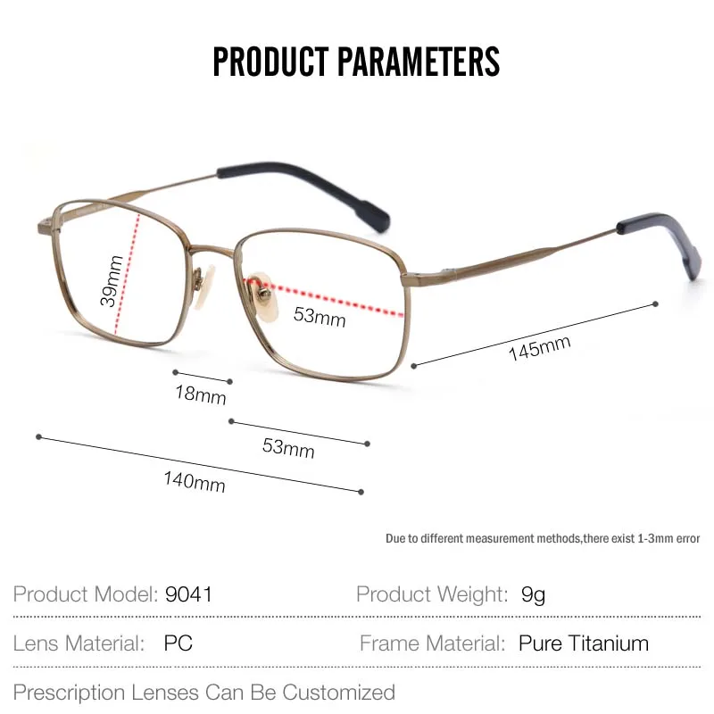 Оправа из чистого титана для мужских очков ручной работы новая японская Ретро