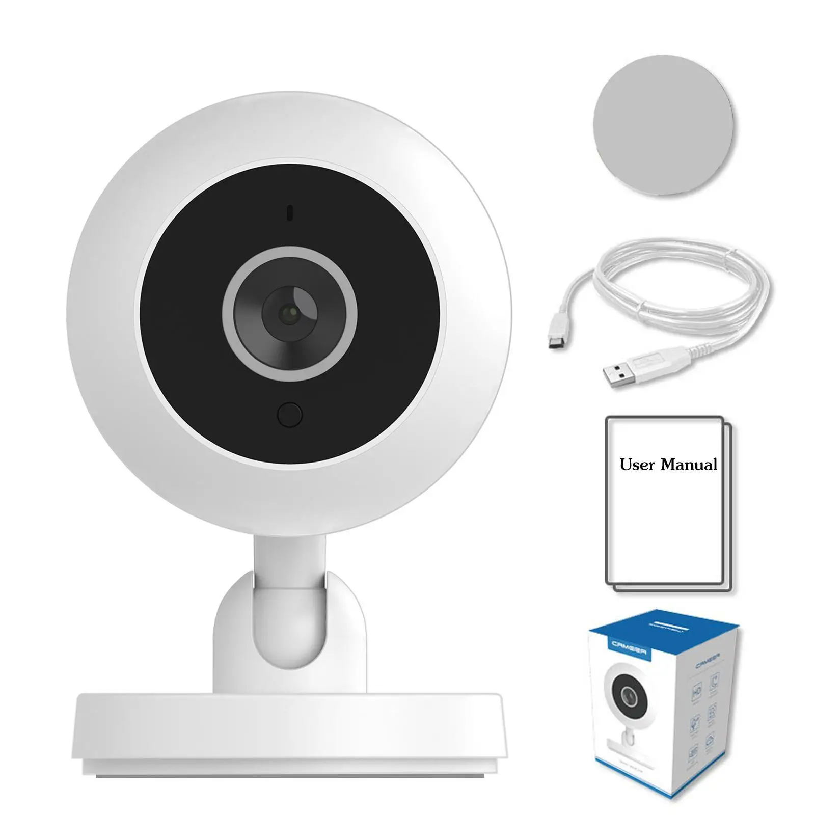 

Smart WiFi 1080P Wireless HD Camera Night Vision Motion Detects for Home Security Remote Control Indoor Security Camera System