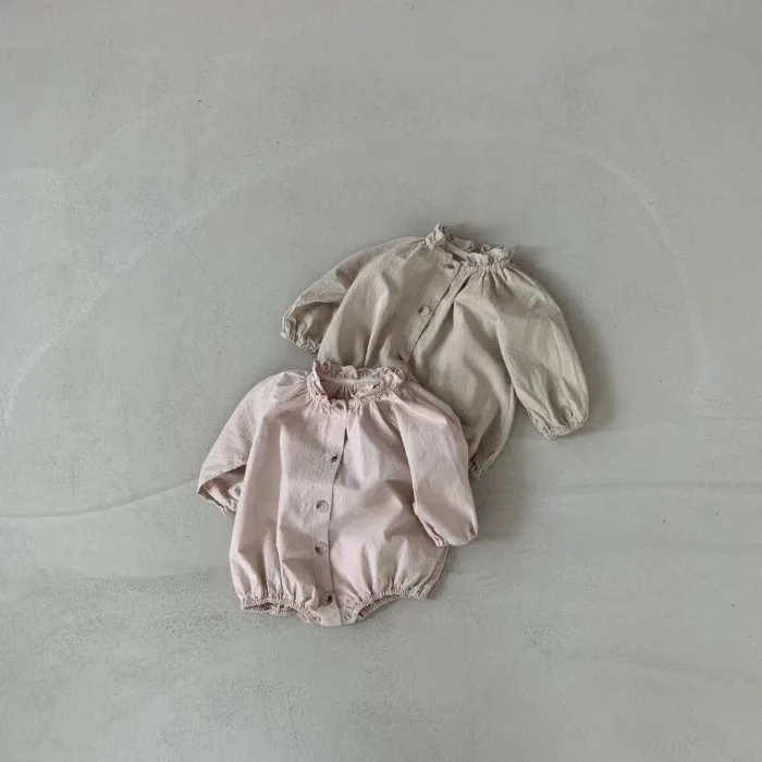 

Spring and Autumn Baby Cotton Jumpsuit Romper Baby Girl Long-Sleeved Shirt Romper