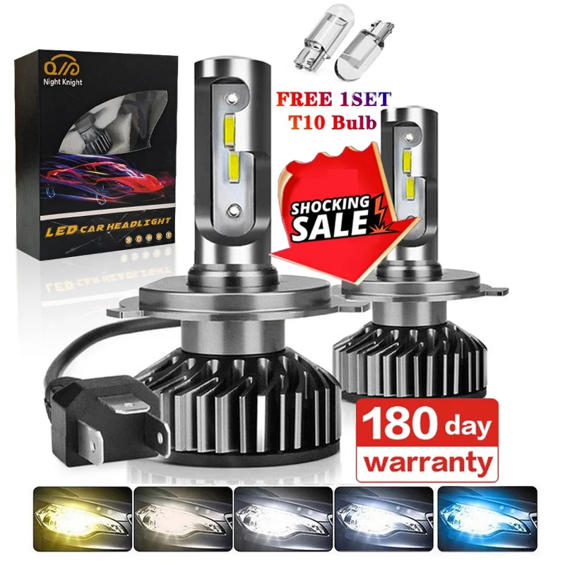 

1 Pair CSP Car LED Headlight Bulbs H4 H7 H8 H10 9012 H11 9005 HB3 9006 HB4 H1 Light 4300K 6000K 8000K LED Fog Lamp 12000LM 110W