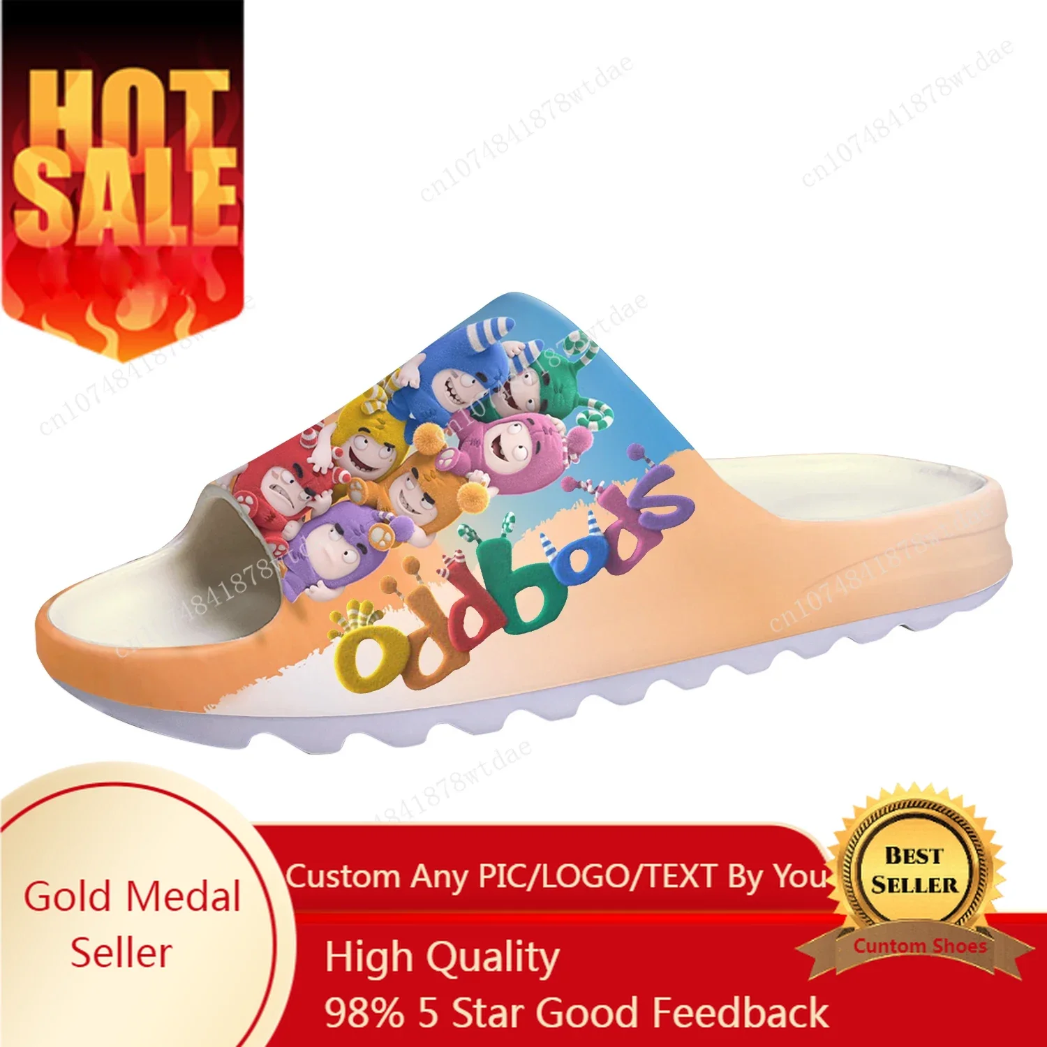 Босоножки Oddbods с мягкой подошвой для мужчин и женщин домашние сабо подростков