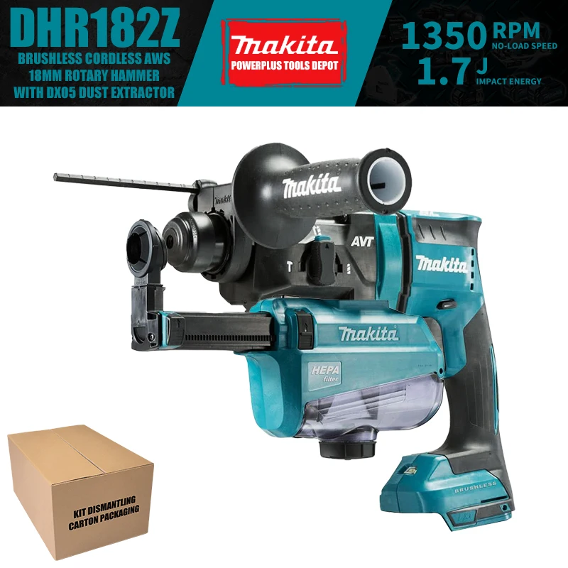 

Makita DHR182Z бесщеточный аккумуляторный роторный молоток 18 мм