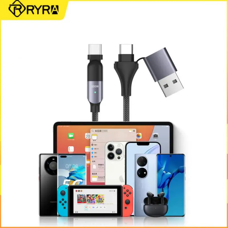 

RYRA PD 20W Fast Charging Cable Two-in-one rotating data cable support Charging and transmission for Apple Phones ios data cable