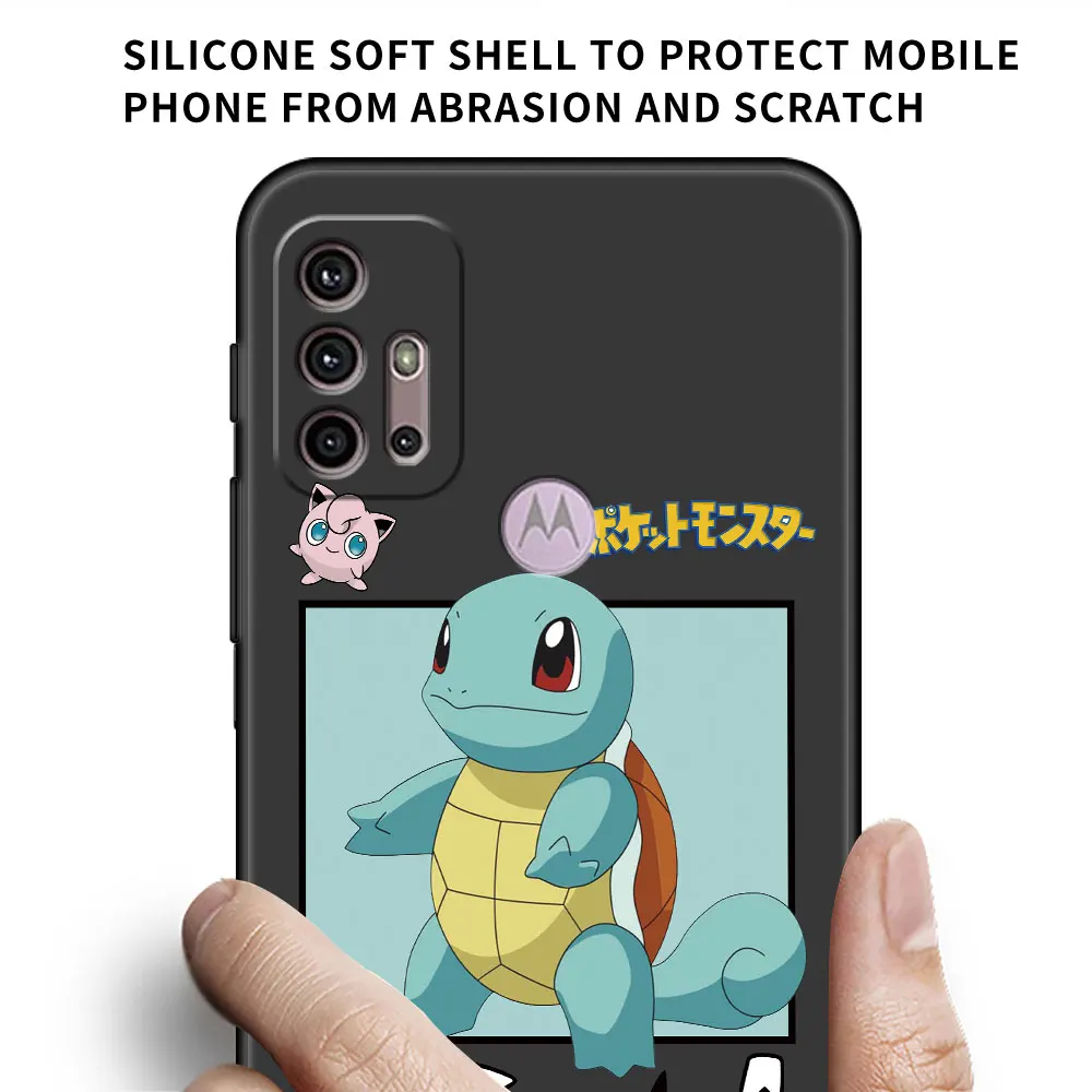 Милый чехол для телефона в виде покемона Motorola Edge 20 Pro G51 5G 30 Neo G22 One Fusion G31 G9 Power Cover