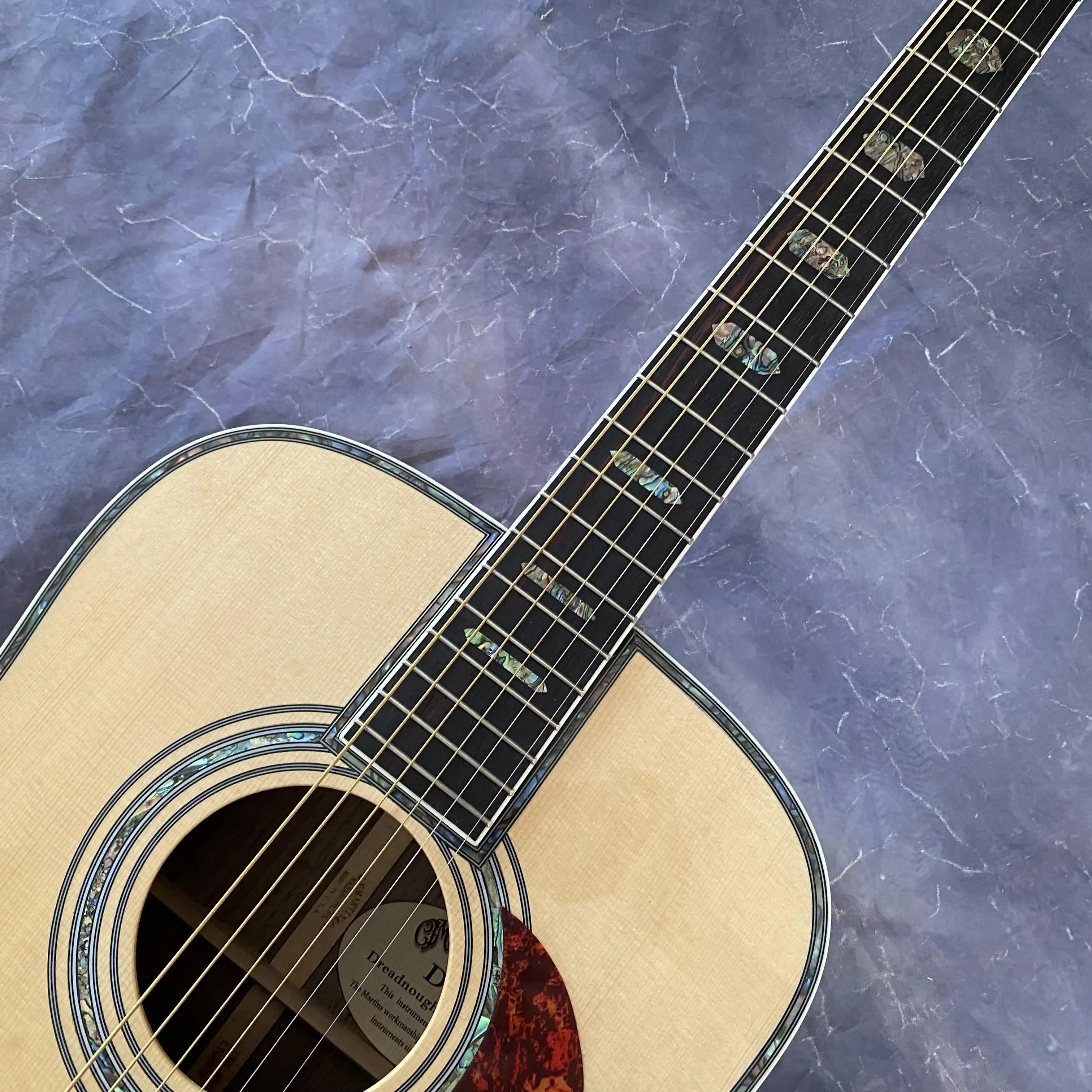 D45 41 дюйм твердая ель акустическая электрогитара гриф из палисандра 20 ладов 6