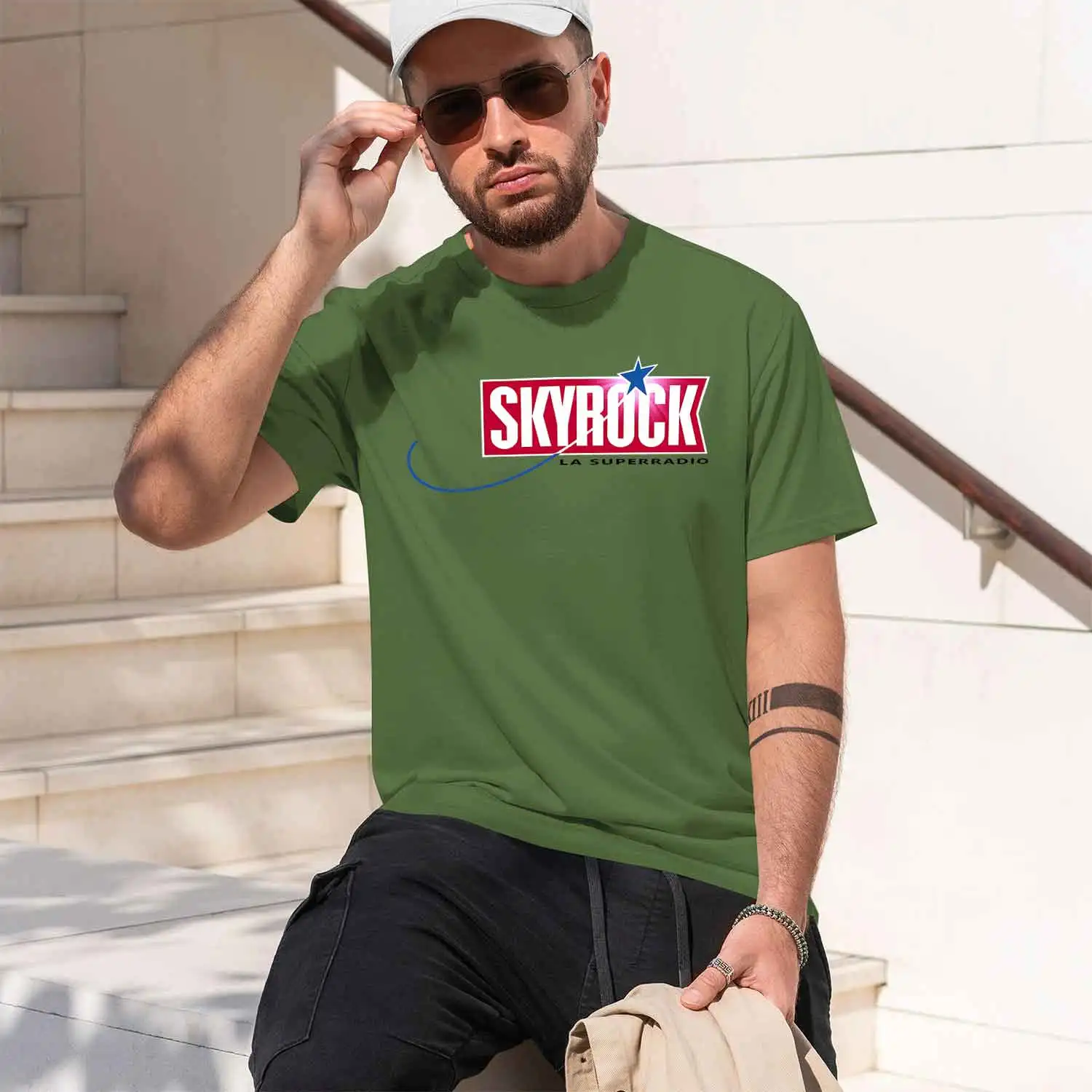 SKYROCK 2026 Новая модель мужской футболки с коротким рукавом и круглым вырезом, классическая повседневная модель, различные цвета и размеры для ежедневной носки, комфорт на весь день (art.: 3920da201bad0) - 3920da201bad0