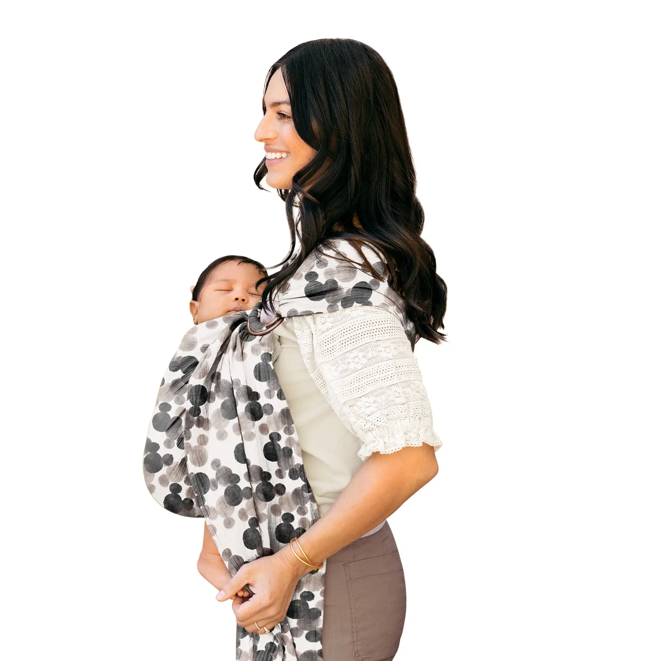 Babyback Carrier Ergonomic Infant Strap Baby Sling Wrap for 0-18 Months Gear Featherknit Baby Wrap Carrier