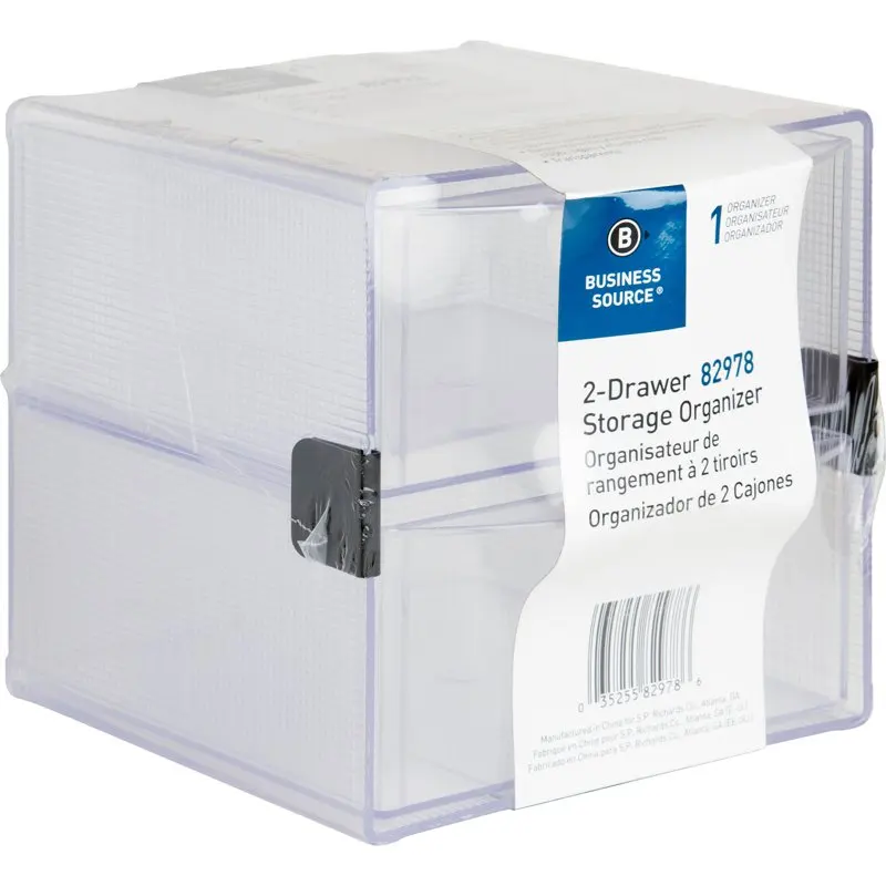 

SPR82978, 2-Drawer Storage Organizer, 1 Each, Clear (5.98-inch L x 6.00-inch W x 6.00-inch H)