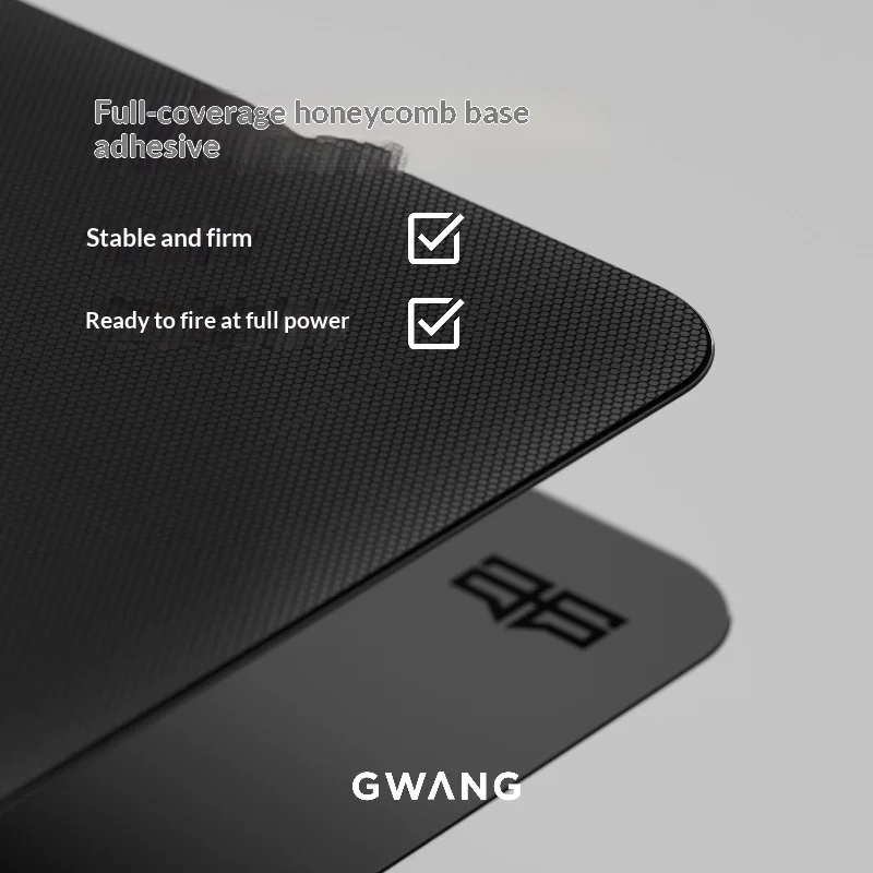 Игровой коврик GWANG Lumen Pro из закаленного микроэтхченного стекла с полным клеевым покрытием, ультратонкий, высокоскоростной, для FPS и киберспорта (art.: 3920dc08108a2) - 3920dc08108a2