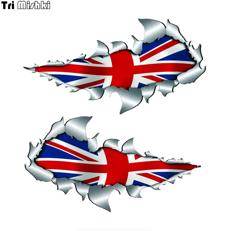 

Tri mishki W1226 English Flag Summer Car Sticker PVC Decals Motorcycle Accessories Sticker on Car Truck Bumper Laptop Wall