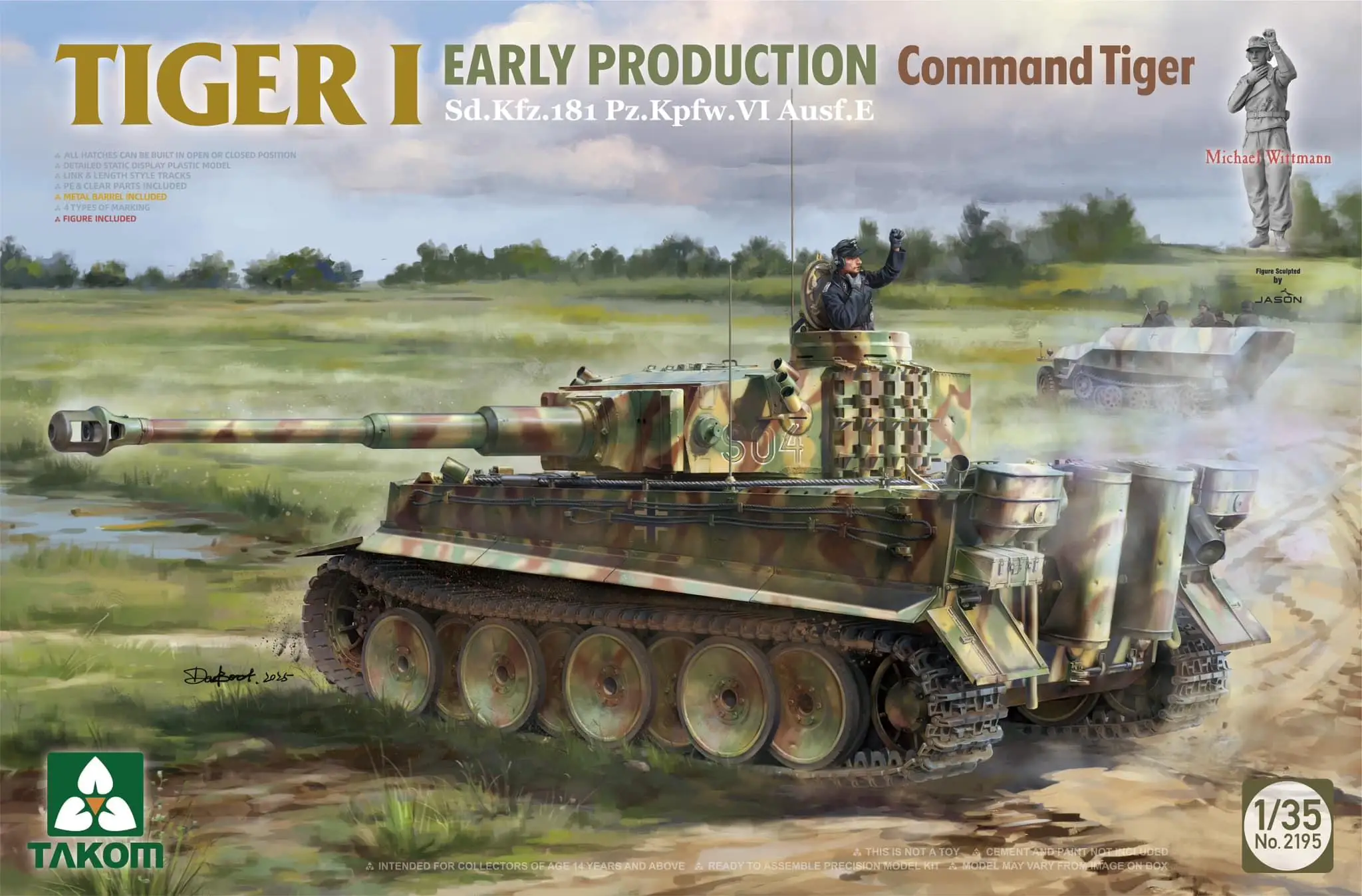 Модель танка Tiger 1 TAKOM 1/35