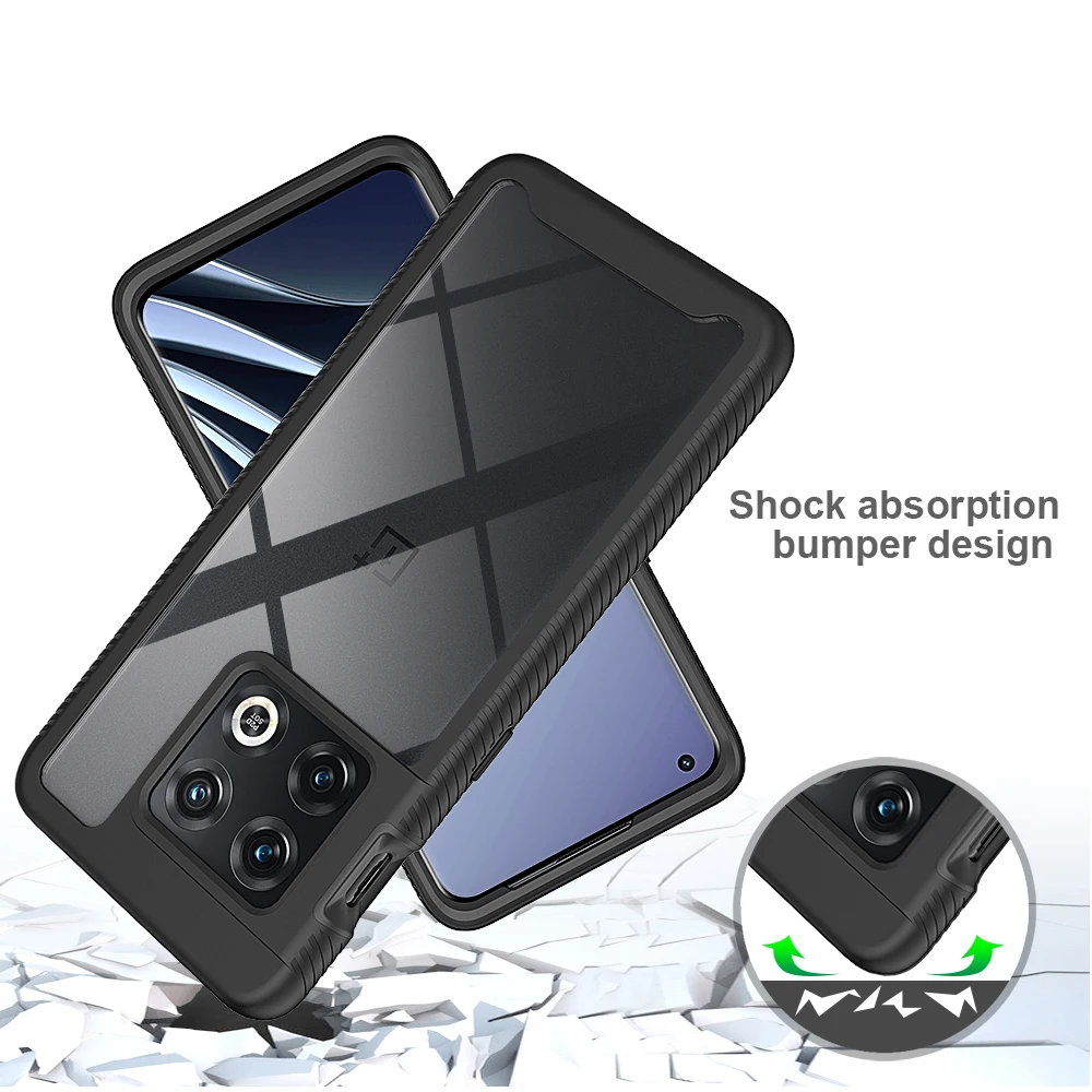 Гибридный полноразмерный армированный чехол для OnePlus 10 Pro N20 5G противоударный