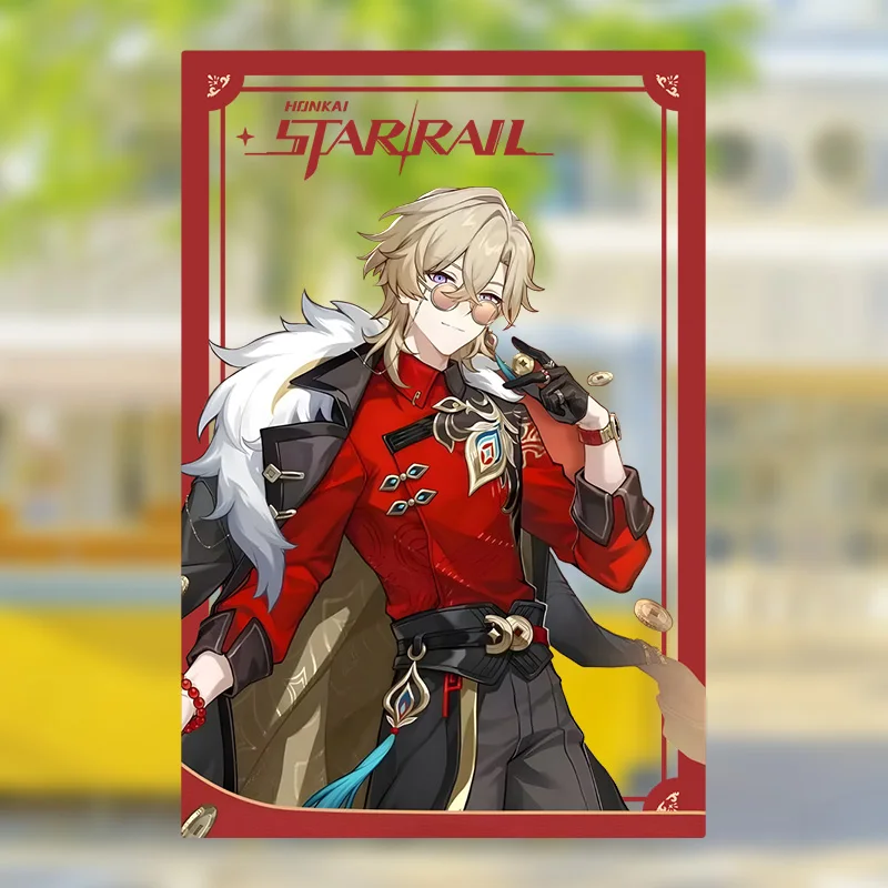 Акриловый брелок с аниме принтом Aventurine Tingyun Jia Duo Bao