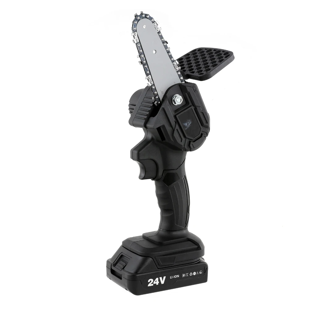 Электрическая цепная пила 24 в 550 Вт, мини-пила для деревообработки, обрезки ветвей, мощный садовый инструмент с литиевым аккумулятором и зарядным устройством