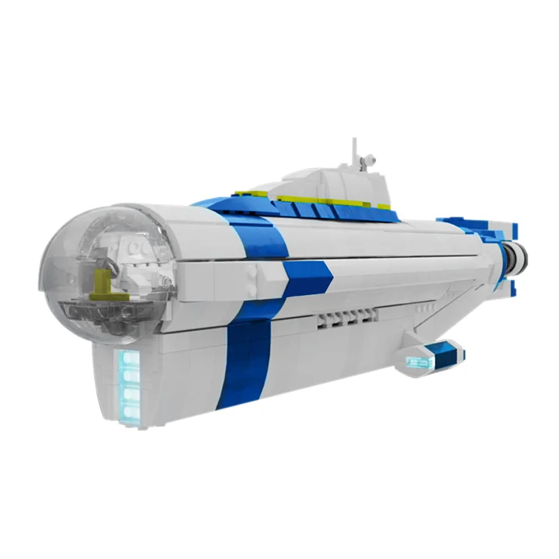 Глубоководная подводная лодка MOC строительный блок модель Subnautica морские корабли
