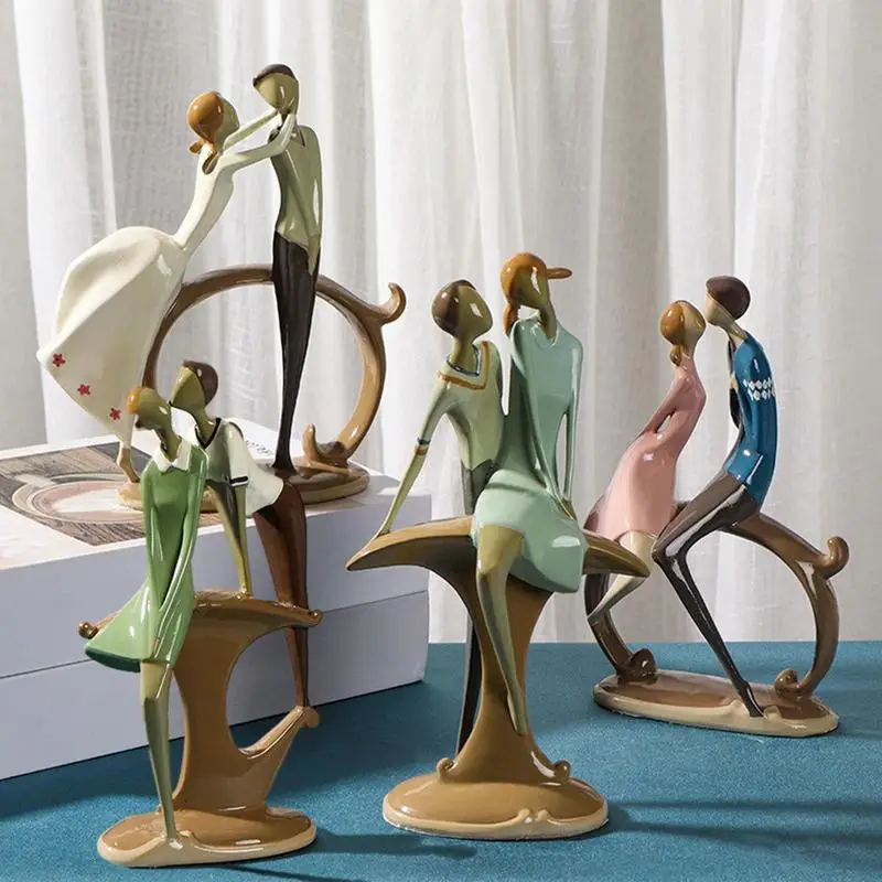 

Couple Statue Resin Crafts Ornaments, European Character Statues Simple Home Decoration, Wedding Decoration, Valentine's Day