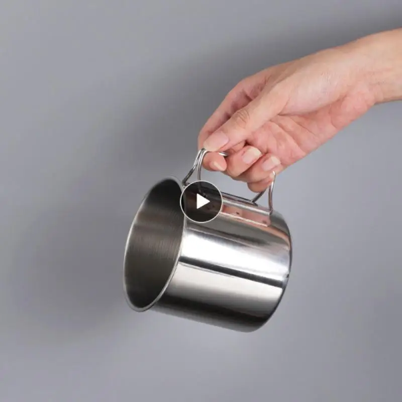 

Hiking Mug Cup Stailess Steel Lightweight Camping Cup Stainless Steel 250ml Tea Cup Camping Water Cup Outdoor Accessories Hung