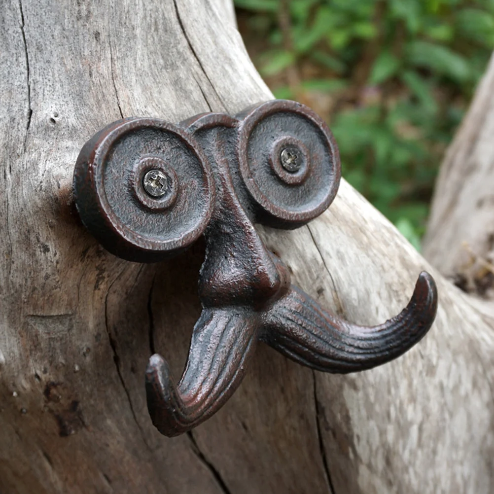 

Beard Shaped Wall Hook Porch Door Coat Mounted Iron Metal Wall-mounted Clothes Hanger Office