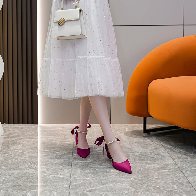 Роскошные Дизайнерские Туфли VIOCNE туфли на квадратном каблуке женская обувь