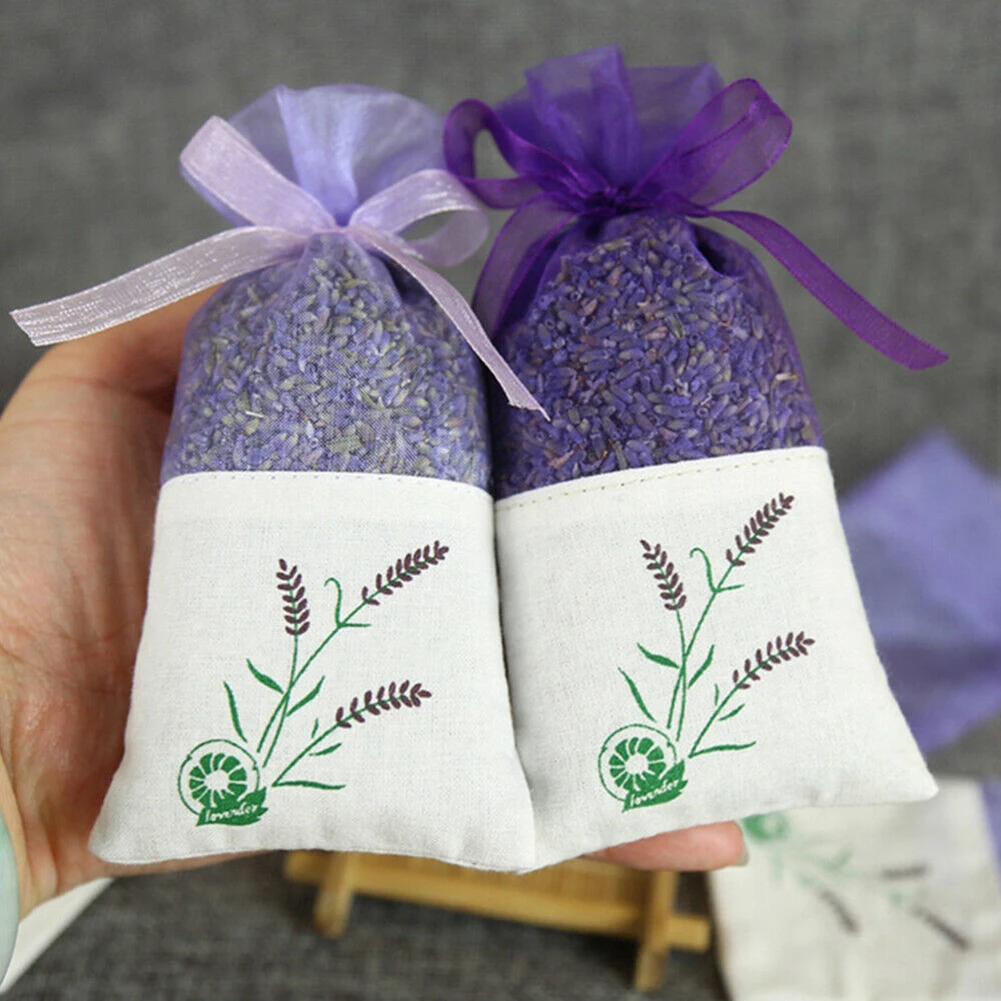 

Brand New Linen Bag Sachets Pocket Protection Purple Scent Scented Transparent Bouquet Decor Dry Durable Empty