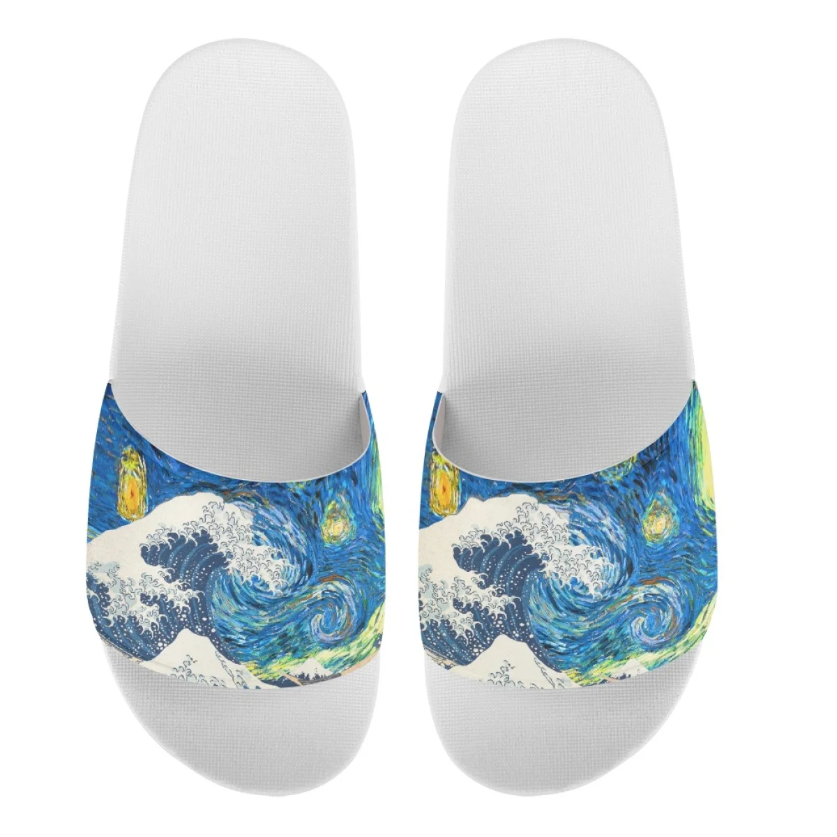 2023 Summer The Great Wave off Kanagawa Flip-flops Shower Casual Slippers for Women Designer Wear-Resistant Round Toe  Sandals